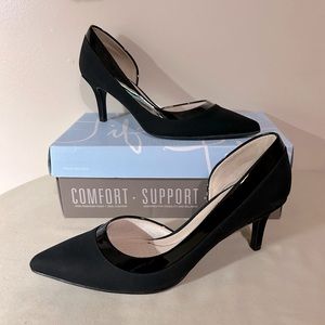 LifeStride Saldana d’Orsay Pump Black Size 8M Comfortable Heels